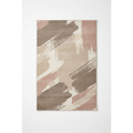 Mushroom Beige Abstract Area Rug — Machine Washable, Modern Brushstroke
