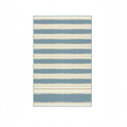 Coastal Stripe Area Rug — Machine Washable, Blue & White Striped