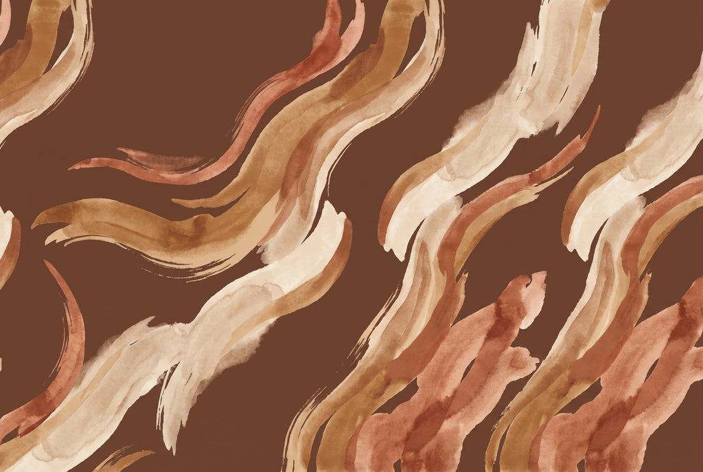 Chocolate Abstract Brush - 印花设计图_300x200cm