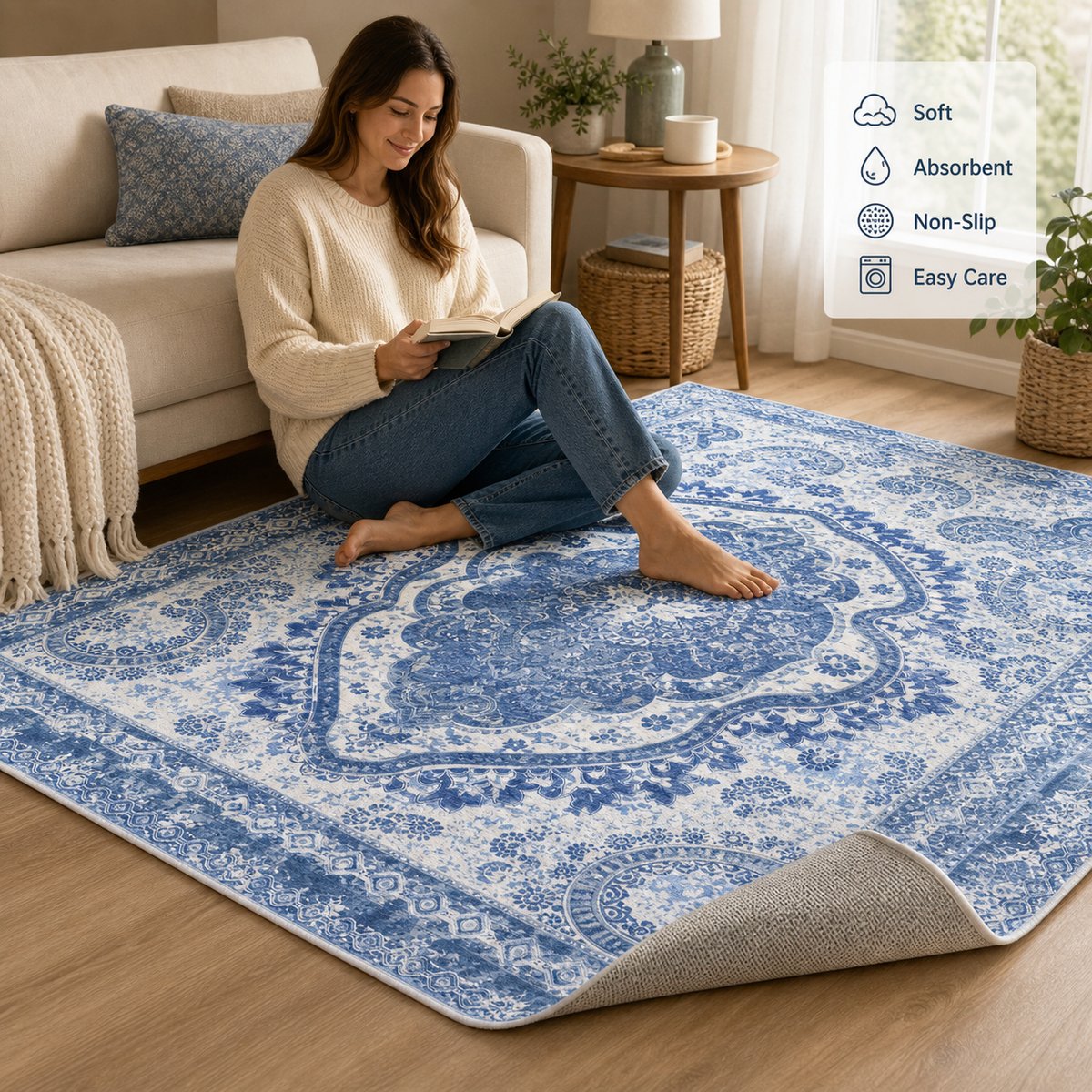 Cl239 - Living Room - Bedroom Rug Life