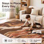 Chocolate Abstract Brush - Non-Slip Everyday Safety